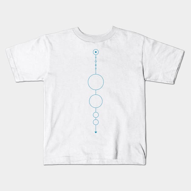 geometric solar system Kids T-Shirt by somatosis